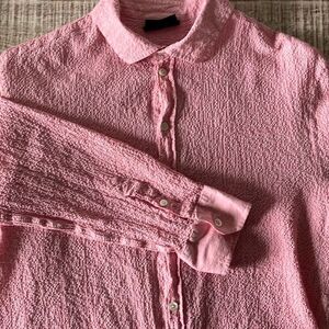 Emporio Armani Men's Pink Dress Shirt